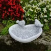 Gartendekoparadies Belle|Animaux-Abreuvoir oiseau en forme de coeur