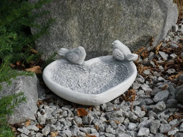 Gartendekoparadies Belle|Animaux-Abreuvoir oiseau en forme de coeur