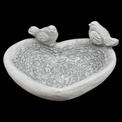Gartendekoparadies Belle|Animaux-Abreuvoir oiseau en forme de coeur