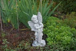 Gartendekoparadies Belle|Figures & Statues-Adorable elfe avec jacinthe en fleurs