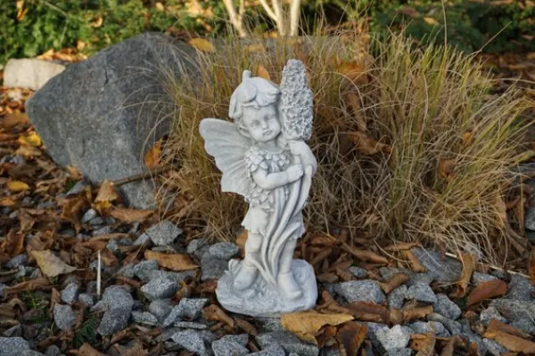 Gartendekoparadies Belle|Figures & Statues-Adorable elfe avec jacinthe en fleurs