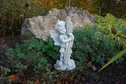 Gartendekoparadies Belle|Figures & Statues-Adorable elfe avec jacinthe en fleurs
