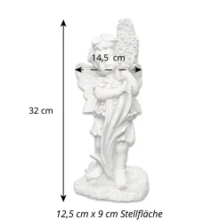 Gartendekoparadies Belle|Figures & Statues-Adorable elfe avec jacinthe en fleurs