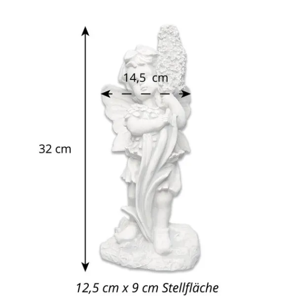Gartendekoparadies Belle|Figures & Statues-Adorable elfe avec jacinthe en fleurs
