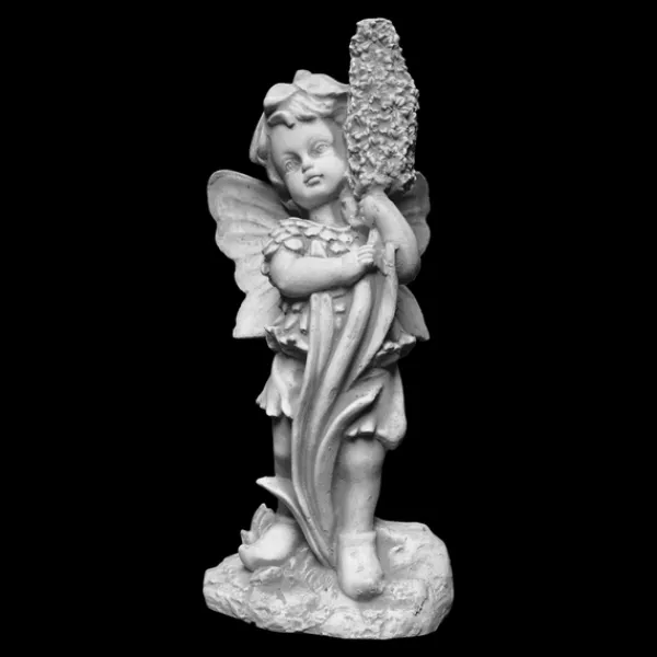 Gartendekoparadies Belle|Figures & Statues-Adorable elfe avec jacinthe en fleurs