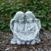 Gartendekoparadies Enfants & Anges-Adorables anges avec gros coquillage