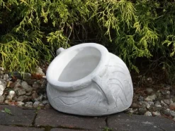 Gartendekoparadies Jardinières-Amphore ronde comme vase à fleurs