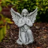 Gartendekoparadies Enfants & Anges-Ange priant avec des ailes