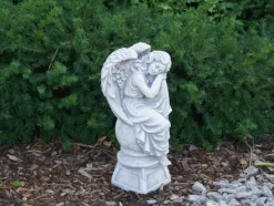 Gartendekoparadies Enfants & Anges-Ange rêveur sur socle