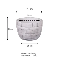 Gartendekoparadies Jardinières-Auge à plantes en taille L