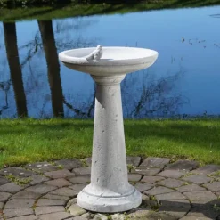 Gartendekoparadies Belle-Bain d'oiseau à base ronde