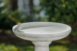 Gartendekoparadies Belle-Bain d'oiseau à base ronde