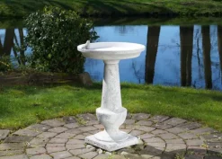 Gartendekoparadies Belle-Bain d'oiseaux à base carrée