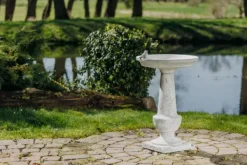 Gartendekoparadies Belle-Bain d'oiseaux à base carrée
