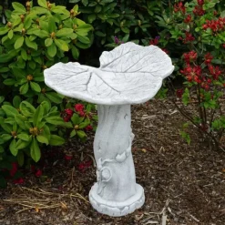 Gartendekoparadies Belle-Bain d'oiseaux en forme de feuille d'érable
