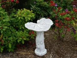 Gartendekoparadies Belle-Bain d'oiseaux en forme de feuille d'érable