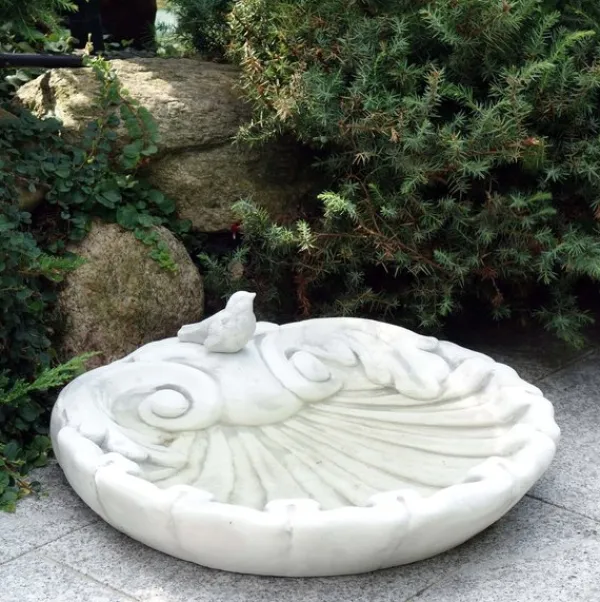Gartendekoparadies Belle|Animaux-Bain d'oiseaux richement décoré