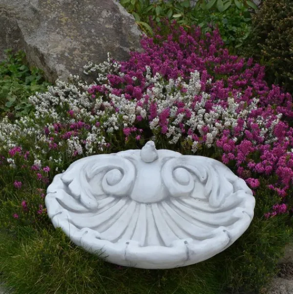 Gartendekoparadies Belle|Animaux-Bain d'oiseaux richement décoré