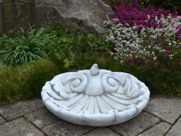 Gartendekoparadies Belle|Animaux-Bain d'oiseaux richement décoré