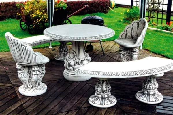Gartendekoparadies Belle-banc semi-circulaire