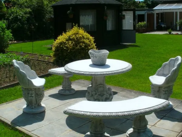 Gartendekoparadies Belle-banc semi-circulaire