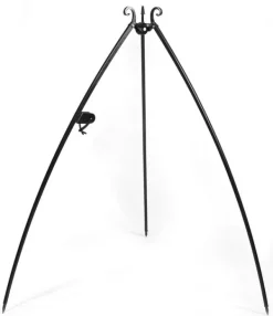 Gartendekoparadies Bols À Feu & Poêles De Jardin-Barbecue Grille de Cuisson suspendu sur Trépied 200 cm – en acier 50 cm avec moulinet