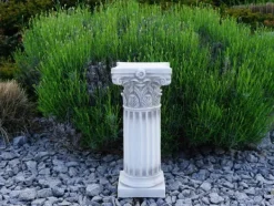 Gartendekoparadies Colonnes & Socles-Base avec motif de feuilles