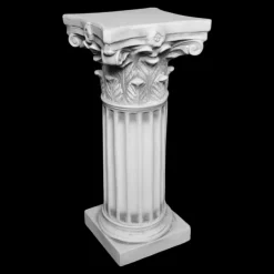 Gartendekoparadies Colonnes & Socles-Base avec motif de feuilles