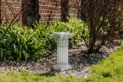 Gartendekoparadies Colonnes & Socles-Base avec motif de feuilles