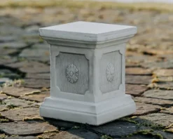 Gartendekoparadies Colonnes & Socles-Base avec motif floral