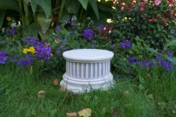 Gartendekoparadies Colonnes & Socles-Base ronde à cannelures