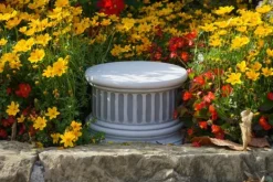 Gartendekoparadies Colonnes & Socles-Base ronde à cannelures