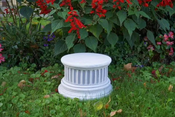 Gartendekoparadies Colonnes & Socles-Base ronde à cannelures
