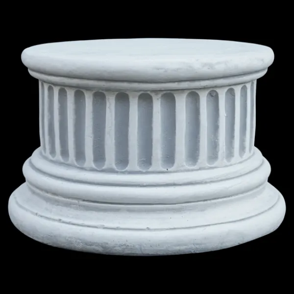 Gartendekoparadies Colonnes & Socles-Base ronde à cannelures