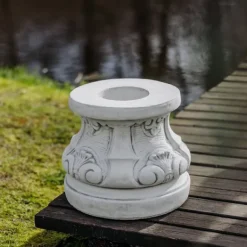 Gartendekoparadies Colonnes & Socles-Base ronde à décor artistique