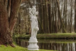 Gartendekoparadies Colonnes & Socles-Base ronde à décor artistique