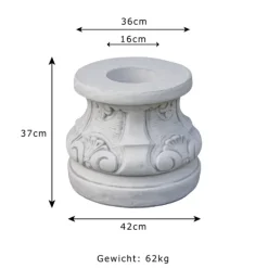Gartendekoparadies Colonnes & Socles-Base ronde à décor artistique
