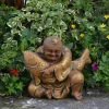 Gartendekoparadies Bouddhas-Big Buddha en couleur bronze exclusive