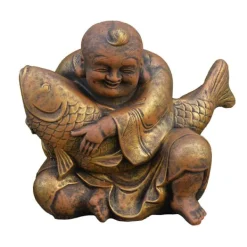 Gartendekoparadies Bouddhas-Big Buddha en couleur bronze exclusive