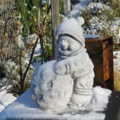 Gartendekoparadies Figures & Statues-Bonhomme de neige avec ballon