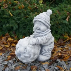 Gartendekoparadies Figures & Statues-Bonhomme de neige avec ballon