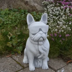 Gartendekoparadies Animaux-Bouledogue drôle