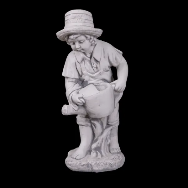 Gartendekoparadies Enfants & Anges-Boy Figurine with Watering Can