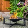 Gartendekoparadies Bols À Feu & Poêles De Jardin-Braséro de jardin « CUBA » 70 x 70 cm