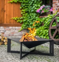 Gartendekoparadies Bols À Feu & Poêles De Jardin-Braséro de jardin « CUBA » 70 x 70 cm