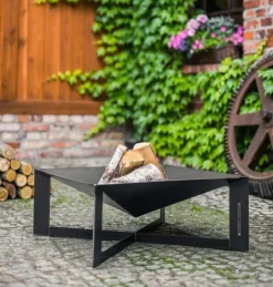 Gartendekoparadies Bols À Feu & Poêles De Jardin-Braséro de jardin « CUBA » 70 x 70 cm