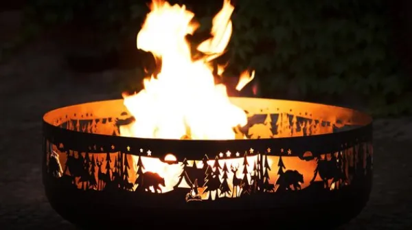 Gartendekoparadies Bols À Feu & Poêles De Jardin-Braséro de jardin «FOREST» 80 cm