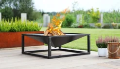 Gartendekoparadies Bols À Feu & Poêles De Jardin-Braséro de jardin «SQUARE» 70 x 70 cm
