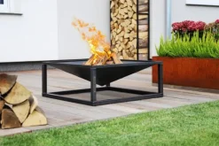 Gartendekoparadies Bols À Feu & Poêles De Jardin-Braséro de jardin «SQUARE» 70 x 70 cm