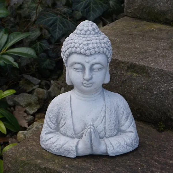 Gartendekoparadies Bouddhas-Buste de bouddha au geste de namaste